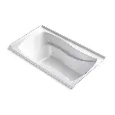 Kohler 1224-GHRW-0 Mariposa 66" x 36" Alcove Heated Bubble Massage Air Bath Right Drain White