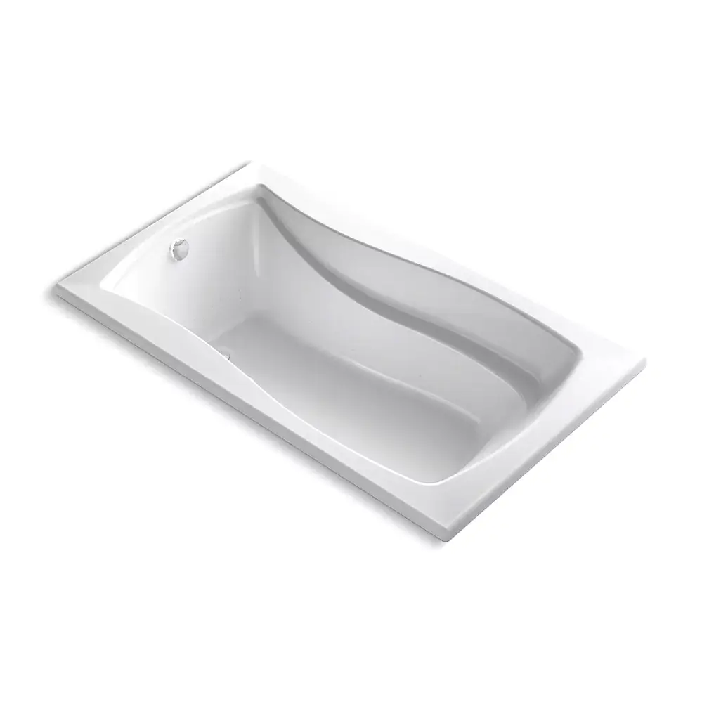 Kohler 1224-GHW-0 Mariposa 66" x 36" Drop-in Heated Bubble Massage Air Bath White