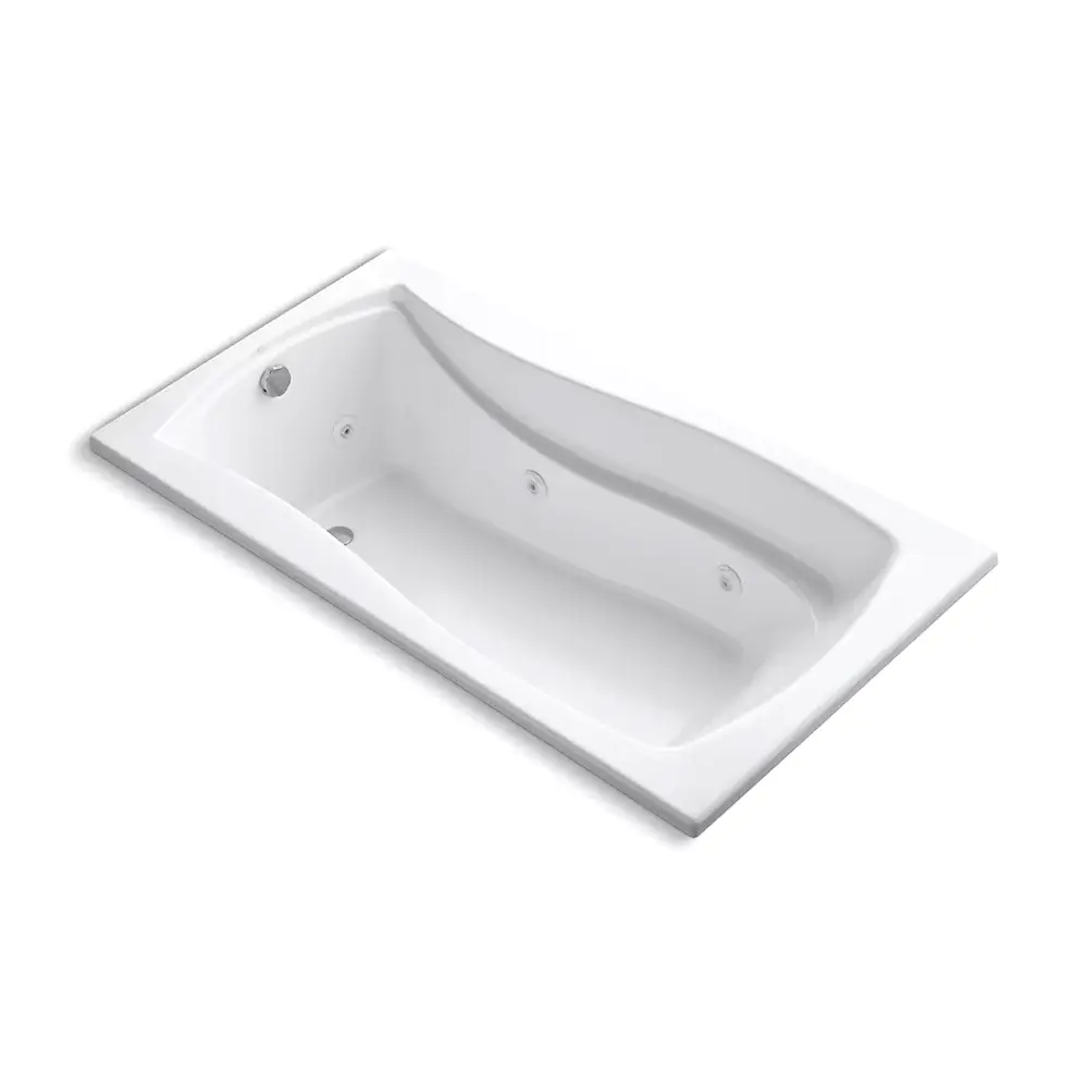 Kohler 1224-HB-0 Mariposa 66" x 35-7/8" Drop-in Heated Whirlpool Bath White