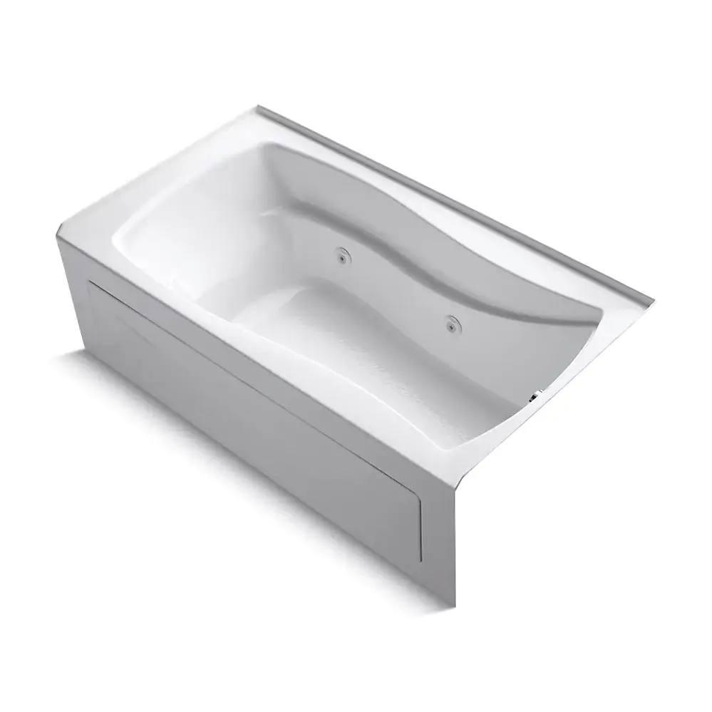 Kohler 1224-HR-0 Mariposa 66" x 36" Alcove Heated Whirlpool Right Drain White