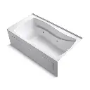 Kohler 1224-HR-0 Mariposa 66" x 36" Alcove Heated Whirlpool Right Drain White
