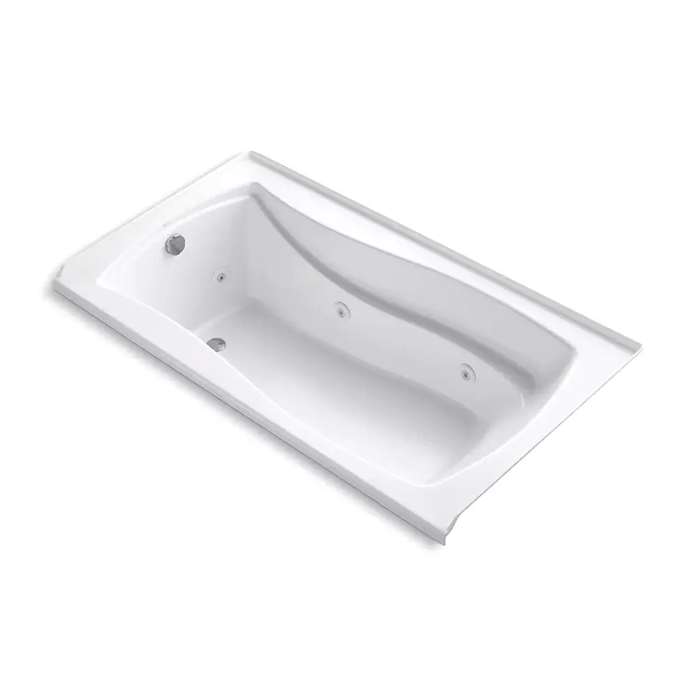 Kohler 1224-L-0 Mariposa 66" x 36" Alcove Whirlpool Left Drain White