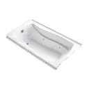 Kohler 1224-L-0 Mariposa 66" x 36" Alcove Whirlpool Left Drain White