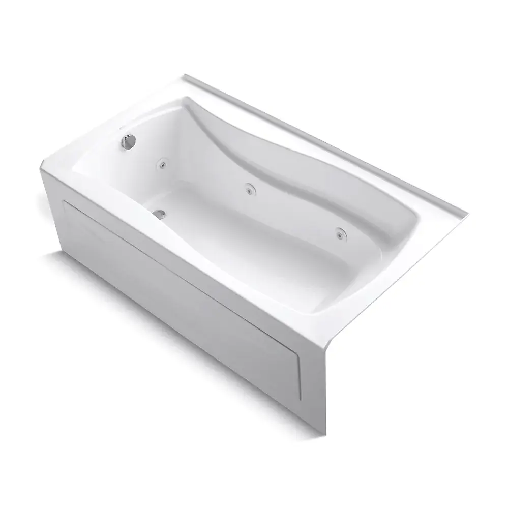Kohler 1224-LA-0 Mariposa 66" x 36" Alcove Whirlpool With Alcove Left Drain White