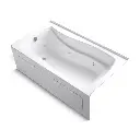 Kohler 1224-LA-0 Mariposa 66" x 36" Alcove Whirlpool With Alcove Left Drain White
