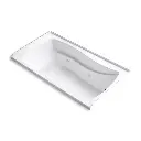 Kohler 1224-R-0 Mariposa 66" x 36" Alcove Whirlpool Right Drain White