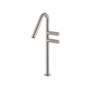 Treemme 3015 High Single Hole Lavatory Faucet Two Handles Stainless