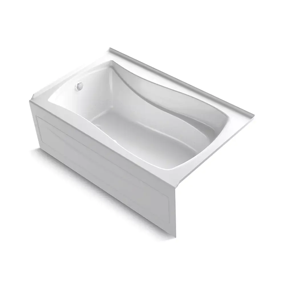 Kohler 1239-GHLA-0 Mariposa 60" x 36" Alcove Heated Bubble Massage Air Bath Left Drain White