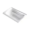 Kohler 1239-GHRF-0 Mariposa 60" x 36" Alcove Heated Bubble Massage Air Bath Right Drain White