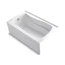Kohler 1239-HL-0 Mariposa 60" x 36" Alcove Heated Whirlpool Left Drain White