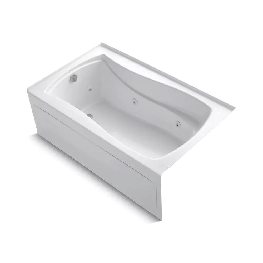 Kohler 1239-LA-0 Mariposa 60" x 36" Alcove Whirlpool Left Drain White