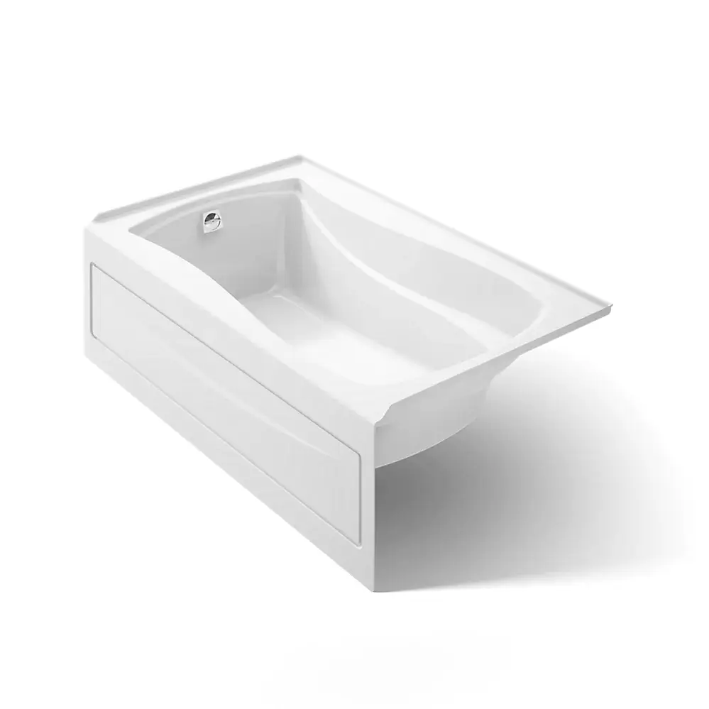 Kohler 1242-LA-0 Mariposa 60" x 36" Alcove Bath Left Drain White