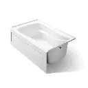 Kohler 1242-RA-0 Mariposa 60" x 36" Alcove Bath Right Drain White