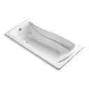 Kohler 1257-GH-0 Mariposa 72-1/4" x 36-1/4" Drop-in Heated Bubble Massage Air Bath White