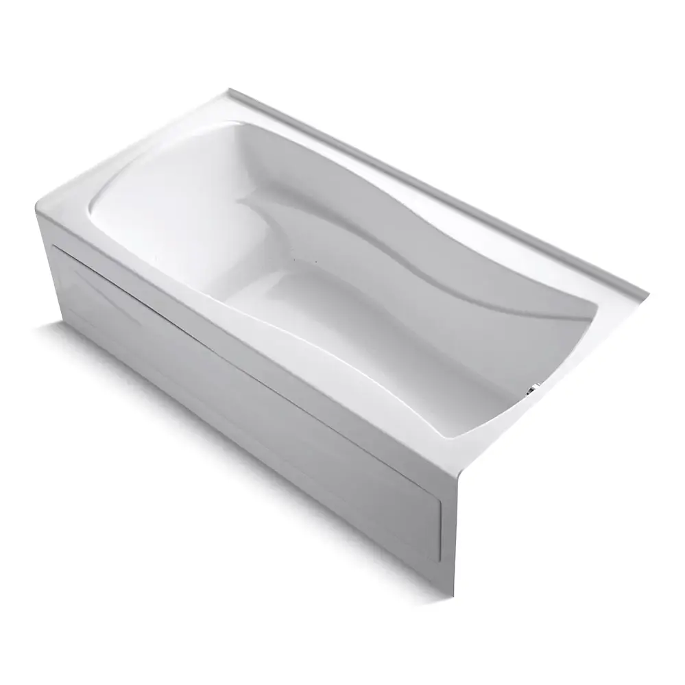 Kohler 1257-GHRA-0 Mariposa 72" x 36" Alcove Heated Bubble Massage Air Bath Right Drain White