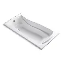 Kohler 1257-GHW-0 Mariposa 72-1/4" x 36-1/4" Drop-in Heated Bubble Massage Air Bath White