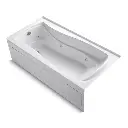 Kohler 1257-HR-0 72" x 36" Alcove Whirlpool Bath Left Drain White
