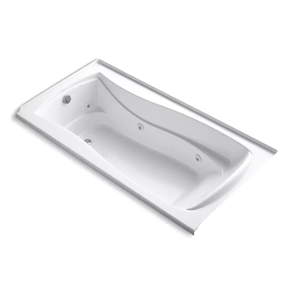 Kohler 1257-L-0 Mariposa 72" x 36" Alcove Whirlpool Bath Left Drain White