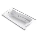 Kohler 1257-L-0 Mariposa 72" x 36" Alcove Whirlpool Bath Left Drain White