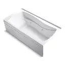Kohler 1257-RA-0 Mariposa 72" x 36" Alcove Whirlpool Bath Right Drain White