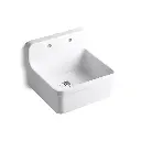 Kohler 12701-0 Gilford 24" Wall-mount Single-bowl Farmhouse Kitchen Sink White
