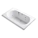 Kohler 1418-AH-0 Memoirs 72" x 42" Drop-in Effervescence Whirlpool Bath White