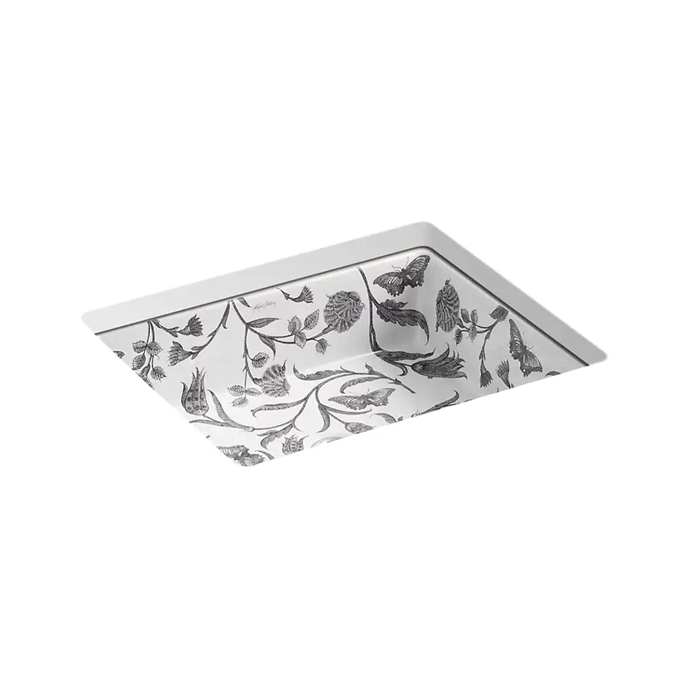 Kohler 14275-BT-0 Botanical Study Kathryn 19-3/4" Rectangular Undermount Bathroom Sink Botanical Study