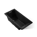 Kohler 1821-7 Underscore Contemporary 66" x 32" Drop-in Bath Black