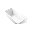 Kohler 1821-W1-0 Underscore 66 X 32 Drop-In Bath With Bask Heated Surface And End Drain