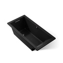Kohler 1821-W1-7 Underscore 66" x 32" Drop-in Bath With Heated Surface Black