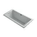 Kohler 1822-GH-95 Underscore 66" x 32" Drop-in Heated Bubble Massage Air Bath Ice Grey