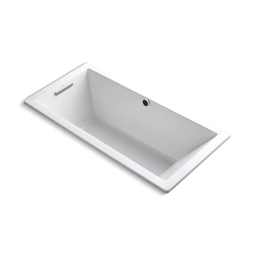 Kohler 1822-GHW-0 Underscore 66" x 32" Drop-in Heated Bubble Massage Air Bath White