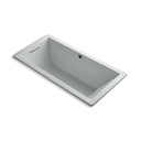Kohler 1822-GHW-95 Underscore 66" x 32" Drop-in Heated Bubble Massage Air Bath Ice Grey