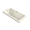 Kohler 1822-XHGH-96 Underscore 66" x 32" Drop-in Heated Bubble Massage Air Bath Whirlpool Biscuit