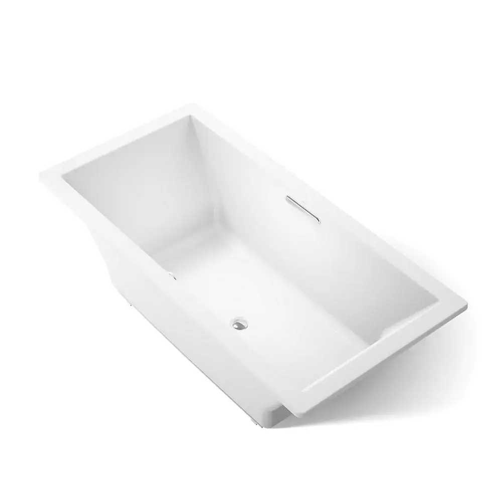 Kohler 1834-W1-0 Underscore 72" x 36" Drop-in Bath With Heated Surface White
