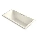 Kohler 1835-GH-96 Underscore 72" x 36" Drop-in Heated Bubble Massage Air Bath Biscuit