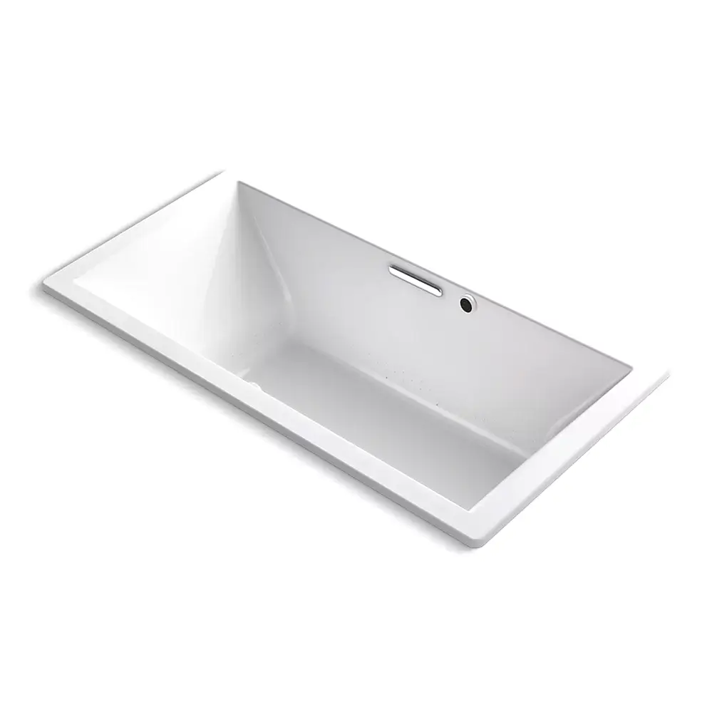 Kohler 1835-GHW-0 Underscore 72" x 36" Drop-in Heated Bubble Massage Air Bath White