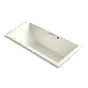 Kohler 1835-GHW-96 Underscore 72" x 36" Drop-in Heated Bubble Massage Air Bath Biscuit