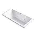 Kohler 1835-XHGH-0 Underscore 72" x 36" Drop-in Heated Bubble Massage Air Bath Whirlpool White
