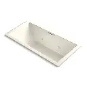 Kohler 1835-XHGH-96 Underscore 72" x 36" Drop-in Heated Bubble Massage Air Bath Whirlpool Biscuit