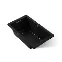 Kohler 1848-W1-7 Underscore 60" x 36" Drop-in Bath With Bask Heated Surface Black