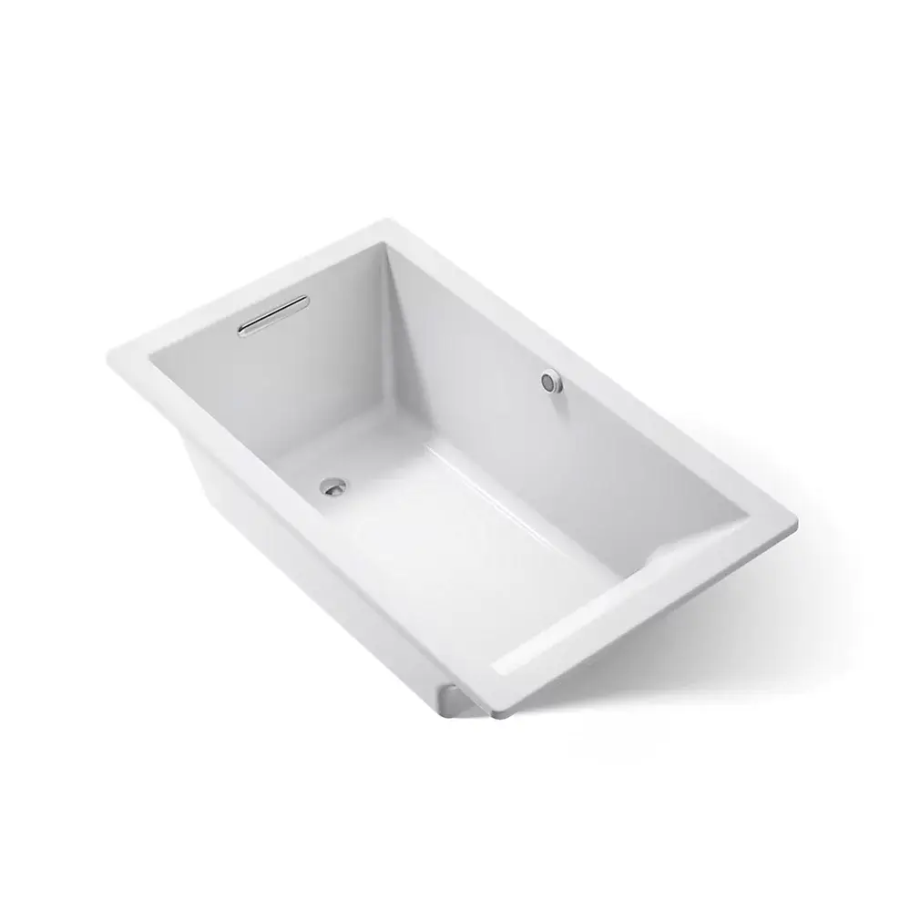 Kohler 1848-W1-95 Underscore 60" x 36" Drop-in Bath With Bask Heated Surface Ice Grey
