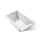 Kohler 1848-W1-95 Underscore 60" x 36" Drop-in Bath With Bask Heated Surface Ice Grey