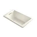 Kohler 1849-GH-96 Underscore 60" x 36" Drop-in Heated Bubble Massage Air Bath Biscuit