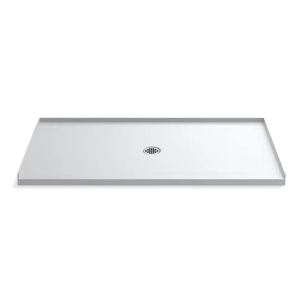 Kohler 1938-0 Ballast 66" x 36" Alcove Shower Base Center Drain White