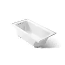 Kohler 1946-L-0 Archer 60" x 30" Alcove Bath Left Drain White