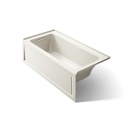 Kohler 1946-RAW-96 Archer 60" x 30" Alcove Bath Heated Surface Right Drain Biscuit