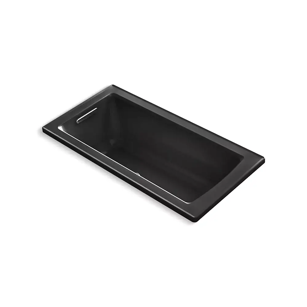 Kohler 1947-GH-7 Archer 60" x 30" Drop-in Heated Bubble Massage Air Bath Black