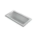 Kohler 1947-GH-95 Archer 60" x 30" Drop-in Heated Bubble Massage Air Bath Ice Grey