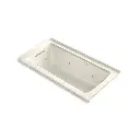 Kohler 1947-XHGHL-96 Archer 60" x 30" Alcove Heated Bubble Massage Air Bath Whirlpool Left Drain Biscuit